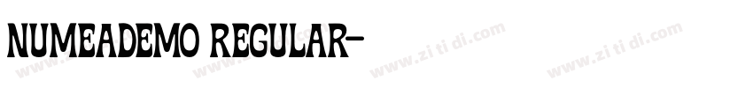 NumeaDEMO Regular字体转换 NumeaDEMO Regular字体转换